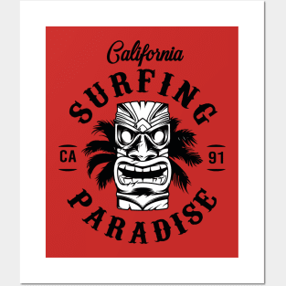 California surfing paradise Posters and Art